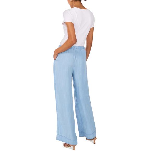 Vince Camuto Women's Light Weight Drawstring Wide-Leg Pants. L - Picture 2 of 5